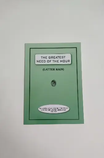 The Greatest Need of the Hour | Christian Doctrine Book